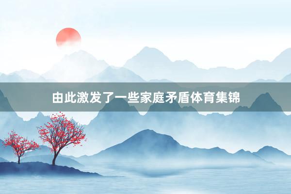 由此激发了一些家庭矛盾体育集锦