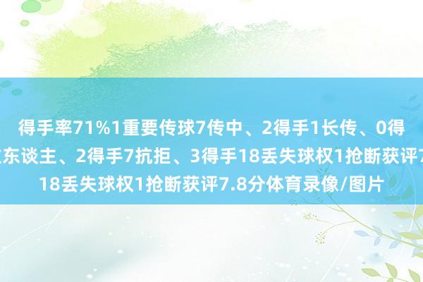 得手率71%1重要传球7传中、2得手1长传、0得手2射门、2射正5过东谈主、2得手7抗拒、3得手18丢失球权1抢断获评7.8分体育录像/图片