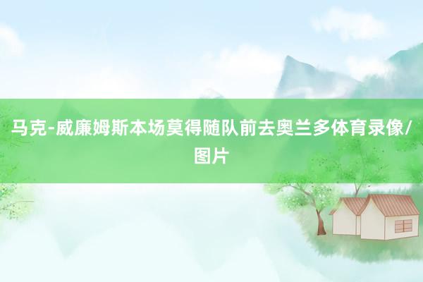 马克-威廉姆斯本场莫得随队前去奥兰多体育录像/图片