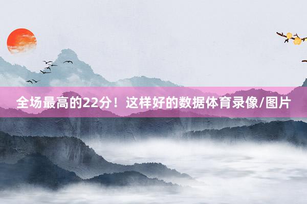 全场最高的22分！这样好的数据体育录像/图片