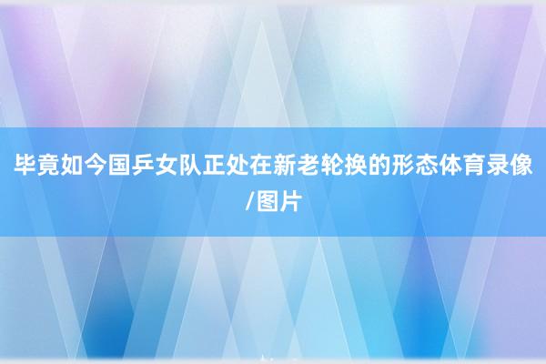 毕竟如今国乒女队正处在新老轮换的形态体育录像/图片