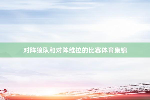 对阵狼队和对阵维拉的比赛体育集锦