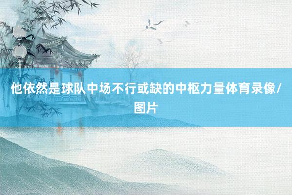 他依然是球队中场不行或缺的中枢力量体育录像/图片