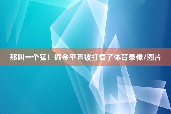 那叫一个猛!掘金平直被打懵了体育录像/图片