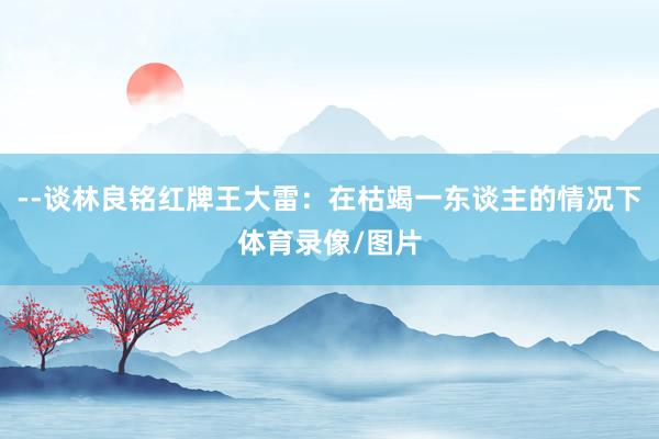 --谈林良铭红牌王大雷：在枯竭一东谈主的情况下体育录像/图片