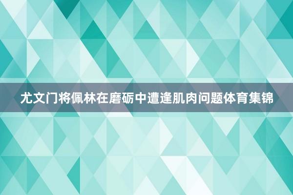 尤文门将佩林在磨砺中遭逢肌肉问题体育集锦