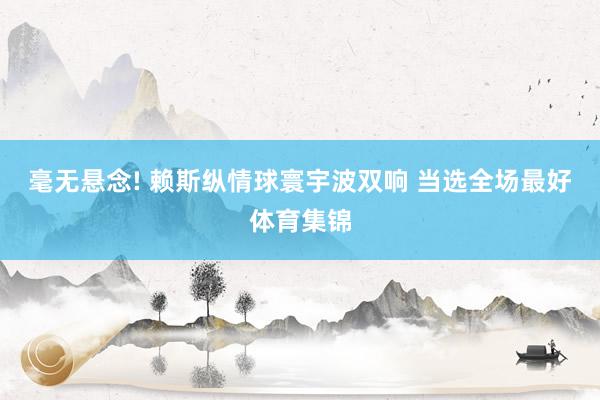 毫无悬念! 赖斯纵情球寰宇波双响 当选全场最好体育集锦