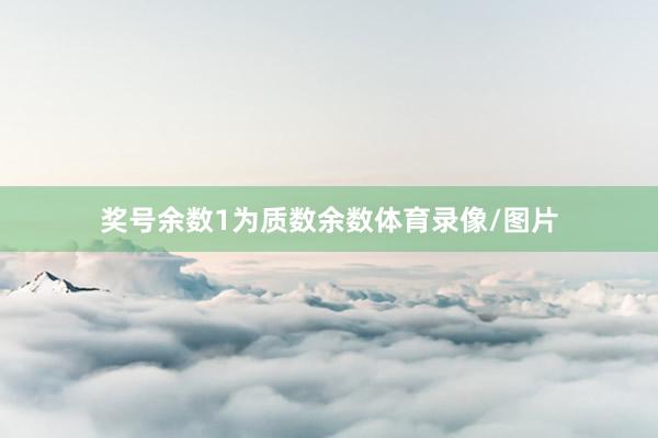 奖号余数1为质数余数体育录像/图片