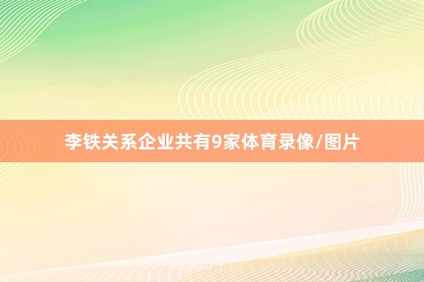 李铁关系企业共有9家体育录像/图片