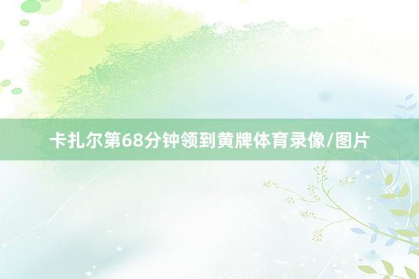 卡扎尔第68分钟领到黄牌体育录像/图片
