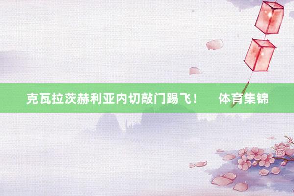 克瓦拉茨赫利亚内切敲门踢飞！    体育集锦