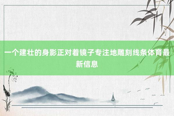 一个建壮的身影正对着镜子专注地雕刻线条体育最新信息