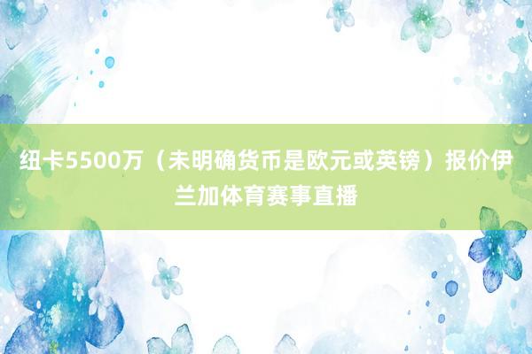 纽卡5500万（未明确货币是欧元或英镑）报价伊兰加体育赛事直播