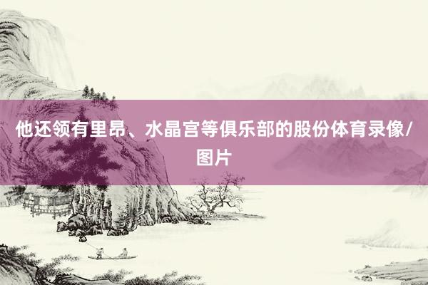 他还领有里昂、水晶宫等俱乐部的股份体育录像/图片