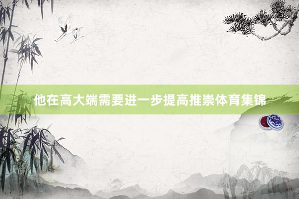 他在高大端需要进一步提高推崇体育集锦