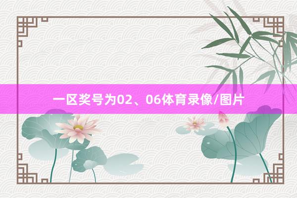 一区奖号为02、06体育录像/图片