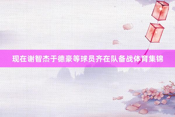 现在谢智杰于德豪等球员齐在队备战体育集锦