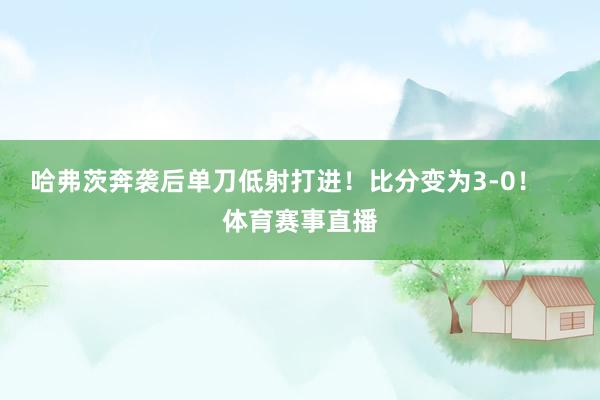 哈弗茨奔袭后单刀低射打进！比分变为3-0！    体育赛事直播