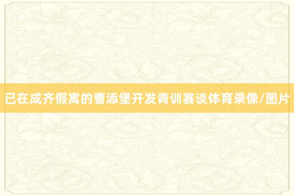 已在成齐假寓的曹添堡开发青训赛谈体育录像/图片