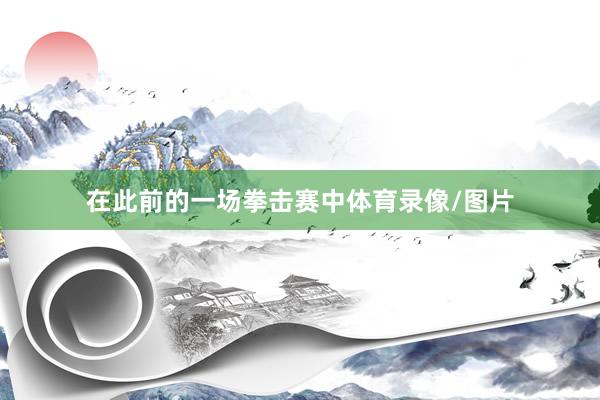 在此前的一场拳击赛中体育录像/图片