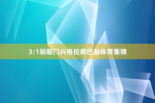 3:1驯服门兴格拉德巴赫体育集锦