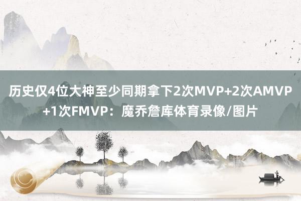 历史仅4位大神至少同期拿下2次MVP+2次AMVP+1次FMVP:魔乔詹库体育录像/图片