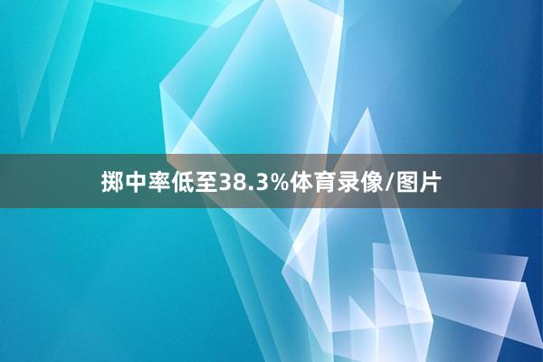 掷中率低至38.3%体育录像/图片