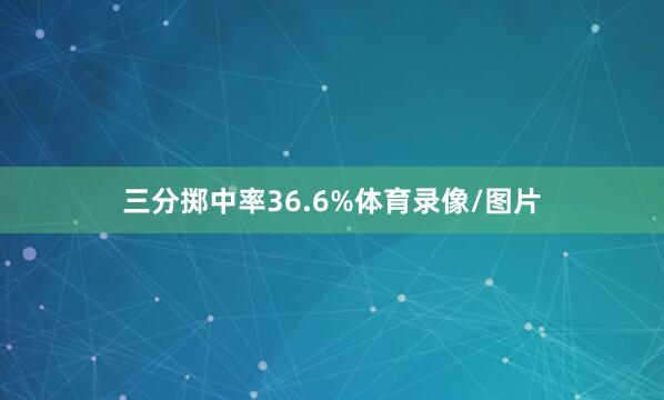 三分掷中率36.6%体育录像/图片