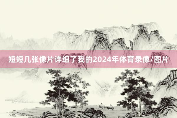 短短几张像片详细了我的2024年体育录像/图片