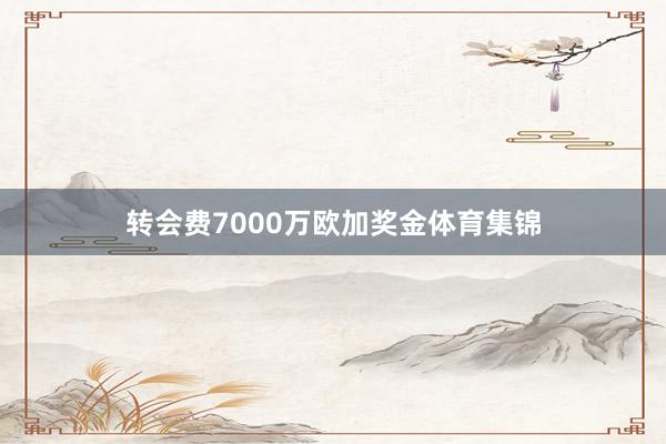 转会费7000万欧加奖金体育集锦