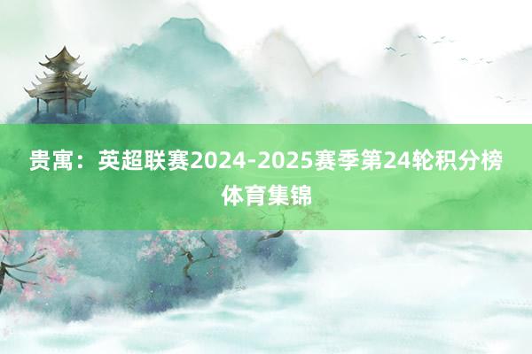 贵寓：英超联赛2024-2025赛季第24轮积分榜体育集锦