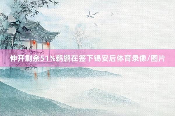 伸开剩余51%鹈鹕在签下锡安后体育录像/图片