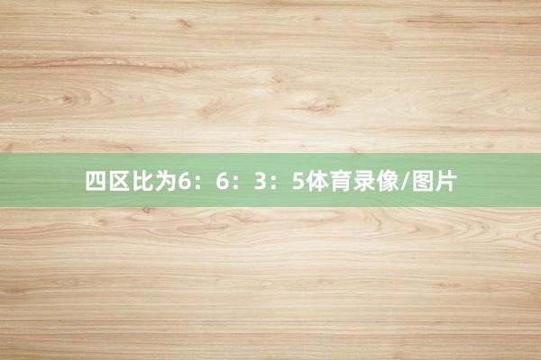 四区比为6：6：3：5体育录像/图片