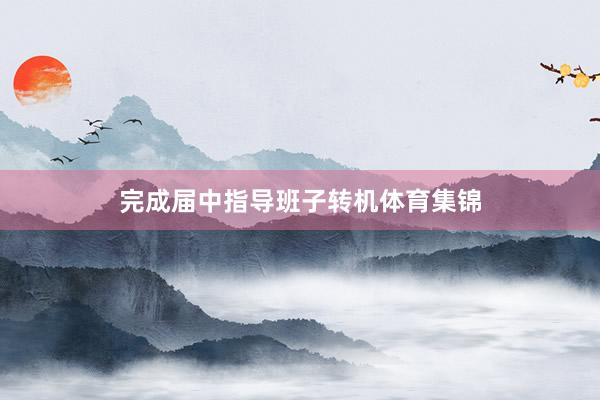 完成届中指导班子转机体育集锦