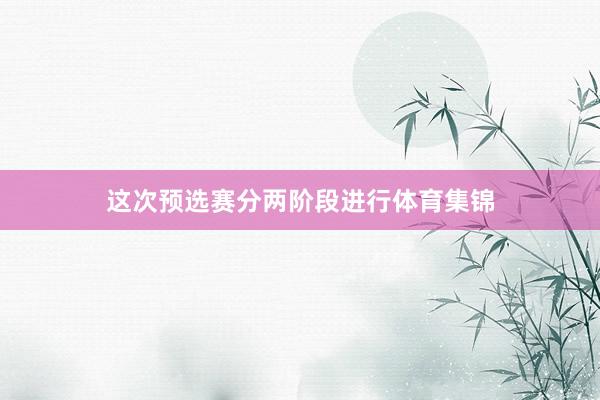 这次预选赛分两阶段进行体育集锦