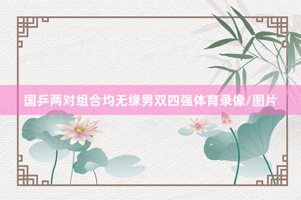 国乒两对组合均无缘男双四强体育录像/图片