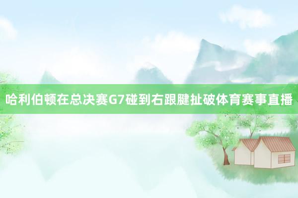哈利伯顿在总决赛G7碰到右跟腱扯破体育赛事直播