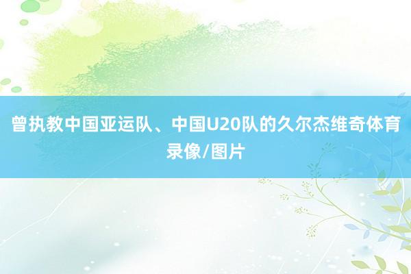 曾执教中国亚运队、中国U20队的久尔杰维奇体育录像/图片